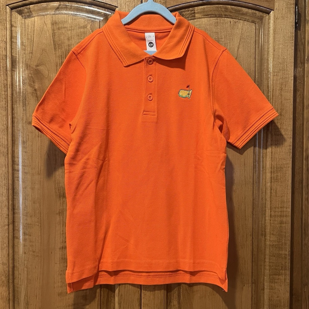 Masters Golf Orange Polo Youth‎ Medium 8-10